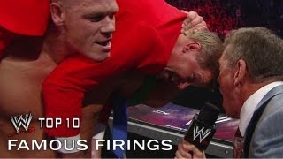 Famous Firings  WWE Top 10 [upl. by Ariam]