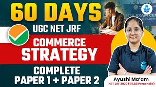 UGC NET Paper 1 amp Commerce Complete Strategy  UGC NET 60 Days Study Plan  Ayushi Mam [upl. by Nickles756]