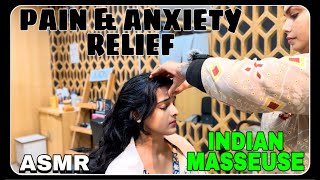 Infinity ASMR Deep Tissue Head amp Neck Massage To Reduce Pain amp Anxiety By Indian Masseuse deepsleep [upl. by Einra]