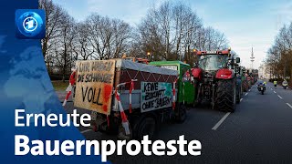 Bauernproteste in Hamburg [upl. by Aramac421]