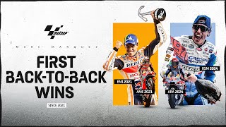 Marc Marquez confirms his return with his first backtoback since 2021 🥇🥇  2024 SanMarinoGP [upl. by Jamaal515]