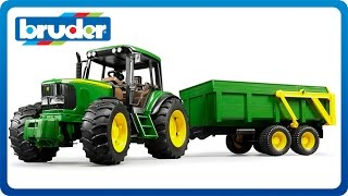 Bruder Toys John Deere 6920 with Tipping Trailer 09803 [upl. by Glaab764]