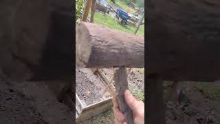 I built a wooden hammer for my woodworking projects 😄 its awesome recycle reduce and reuse [upl. by Kendra]