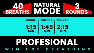 Professional Wim Hof Guided Breathing  3 Rounds  40 Breaths  Pure Breathwork No Frequencies [upl. by Lukas]