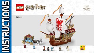 LEGO 76440 instructions  Harry Potter  2024  Triwizard Tournament The Arrival legoharrypotter [upl. by Dnilasor449]