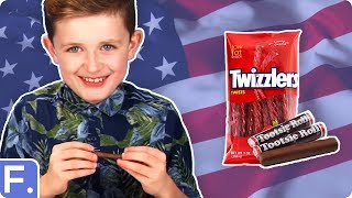 Irish Kids Try American Snacks [upl. by Aketahs651]