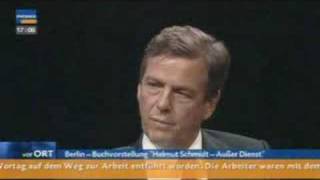 Helmut Schmidt im Gespräch mit Claus Kleber  2008  Teil 6 von 8 [upl. by Aliekahs]