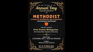 Methodist College of Eng amp Technology ll Annual Day Celebrations ll LIVE [upl. by Bertila]