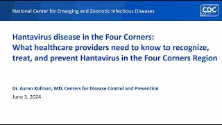 Hantavirus disease in the Four Corners [upl. by Namrak]