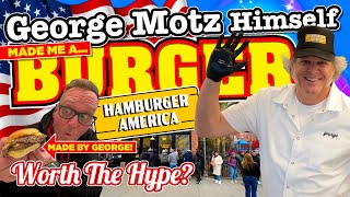 George Motz HIMSELF made me a BURGER at HAMBURGER AMERICA Was this VIRAL SENSATION WORTH the HYPE [upl. by Auberbach]