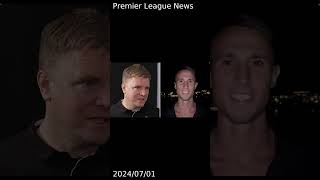 Howe reacts to Vlachodimos signing as club release video message from new recruit [upl. by Eirased]