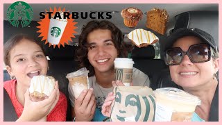 Trying Starbucks NEW 2022 Drinks and TreatsKeillyampKendry [upl. by Bilak]