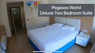 Two Bedroom Deluxe Suite  Pegasos World Resort Side [upl. by Murrell]