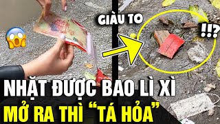 Nhặt được BAO LÌ XÌ ĐỎ cũ nát chị gái mở ra xem thì BẤT NGỜ phát hiện  Tin Nhanh 3 Phút [upl. by Eimam395]