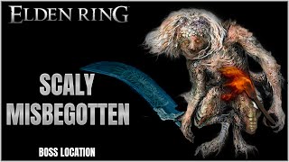 Elden Ring  Scaly Misbegotten Boss Location [upl. by Aday]