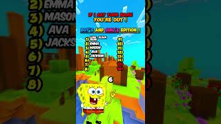 I Guessed Your Name In This Video  spongebob quiz short [upl. by Dalton]