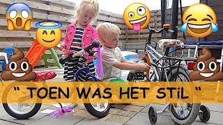 FiETS PiMPEN MET EMOJiS 🚴😱  Bellinga Familie Vlog 1024 [upl. by Ymaral]