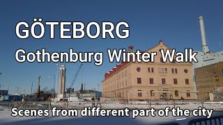 Gothenburg winter walk Sweden different areas of the city [upl. by Adieno]