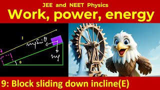 9 Work energy theorem example  IIT JEE Physics [upl. by Airdnaed]