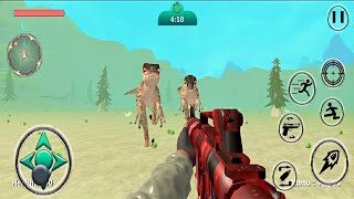 Dinosaur Hunter Game  Dinosaur shooting games  Android Gameplay [upl. by Ashlan722]