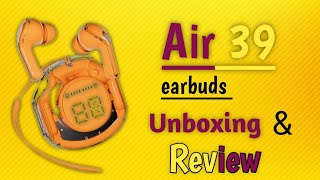 Air 39 wireless earbuds  Air 39 pink review [upl. by Omrellig]