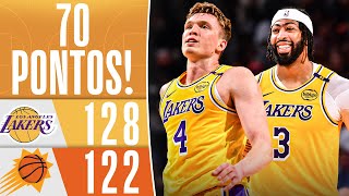 Novato e Davis combinam para 70 PONTOS e LAKERS vencem SUNS na prétemporada  MELHORES MOMENTOS [upl. by Yann]