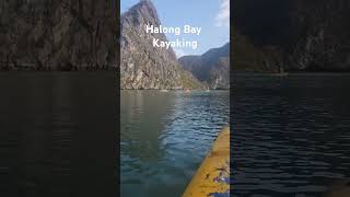 Halong Bay kayaking Vietnam vietnam halongbaycruise kayaking [upl. by Lleynod]