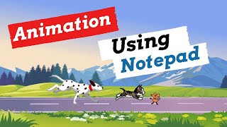 How To Create a Simple Animation Movie In Notepad Using HTML  Animation In HTML  Html Animation [upl. by Brietta351]