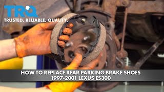 How to Replace Rear Parking Brake Shoes 19972001 Lexus ES300 [upl. by Leon]