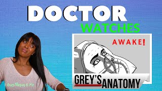 ANESTHESIOLOGIST DOCTOR REACTS to GREYS ANATOMY  Anesthesia Awareness  Medical Drama Review [upl. by Akaenahs]