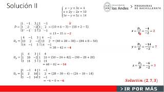 solución sistemas 3x3 [upl. by Lesser70]