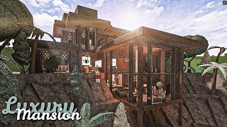 Bloxburg  Mountain Mansion Modern House  House Build [upl. by Yorgos]