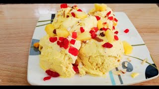 Mango Ice Cream  Market Style Soft Ice Cream  Lajawab Recipes [upl. by Odlanyar496]