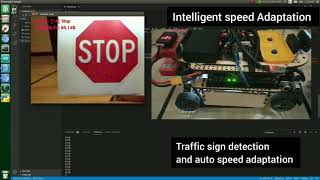 Intelligent Speed Adaptation  Nvidia Jetson TX2 and Arduino  ADAS  Traffic Sign Recognition [upl. by Stillas273]