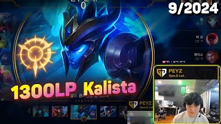 Peyz Stream Kalista vs Jhin 1300LP KR Challenger Gameplay [upl. by Acirdna]