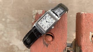 JaegerLeCoultre Reverso Classique 252808 23mm x 39mm  With Forstner Beads of Rice Bracelet [upl. by Ayle]