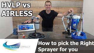 How to pick the right Type of Sprayer for you  HVLP vs Airless [upl. by Fowkes608]