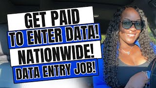 🙌🏾 NATIONWIDE GET PAID TO ENTER DATA DATA ENTRY WORK FROM HOME JOB 2024 [upl. by Ennylhsa708]