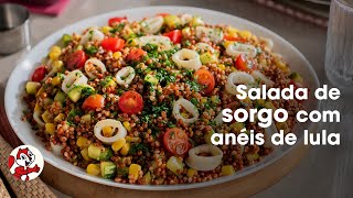 Salada de sorgo com anéis de lula [upl. by Kast]