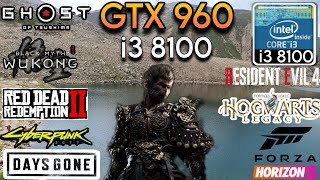 GTX 960 2GB  I3 8100 amp 16GB Ram  Test In 10 Games In 2024 [upl. by Ahsetra]