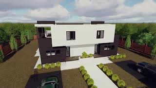 Design exterior si interior  Duplex modern D18 [upl. by Enellek528]