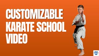 Customizable Karate School Video by VisionXE [upl. by Hallette882]