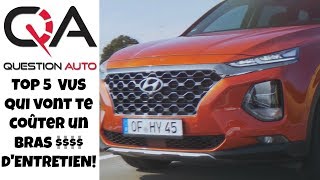 Top 5 VUS qui coûtent CHER dentretien  Pense budget automobile [upl. by Arimahs]