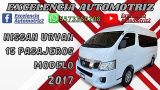 Nissan Urvan Nv350 Modelo 2017 En Venta [upl. by Wilton]