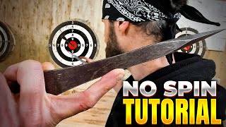 NO SPIN Knife Throwing Tutorial With World Champion Adam Celadin [upl. by Anitteb157]