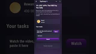 TapSwap 10 LEGIT APPs that will pay you daily tapswap code games [upl. by Hsirehc]