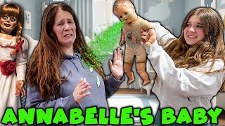 ANNABELLES BABY THREW UP ON HER Baby Sitting The Evil Twins [upl. by Drescher]