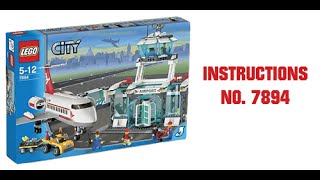 Lego City Instructions No 7894 The Airport Set [upl. by Weston]