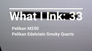 Pelikan M200  Pelikan Edelstein Smoky Quartz  Fountain Pen Review [upl. by Aveneg]