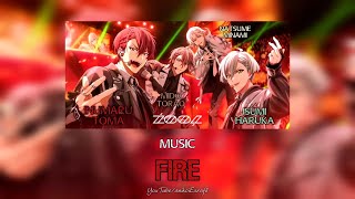 ŹOOĻ FIRE  Lyrics  kan  rom  per  eng   IDOLISH7 [upl. by Evered]